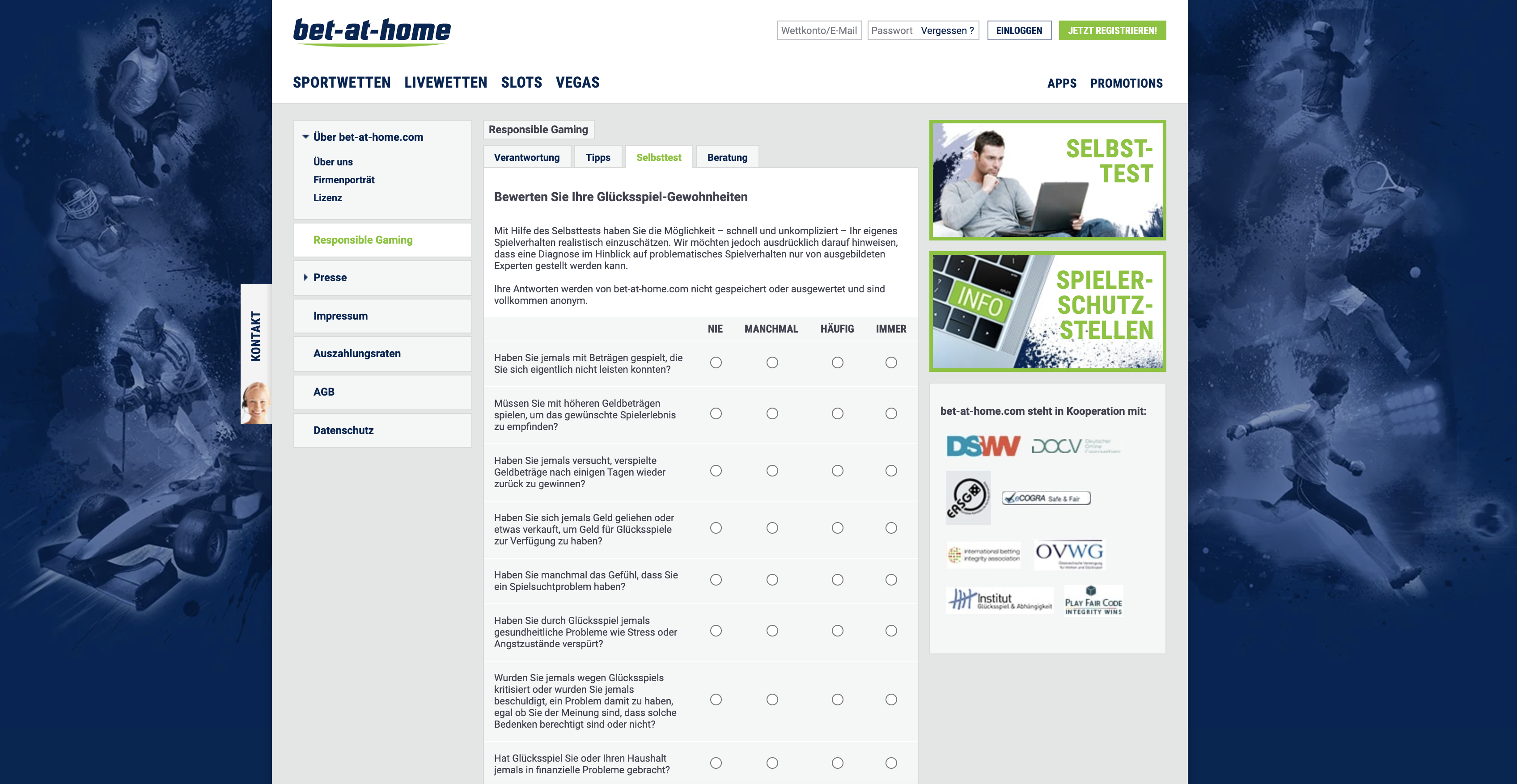 Bet-at-home Spielsucht