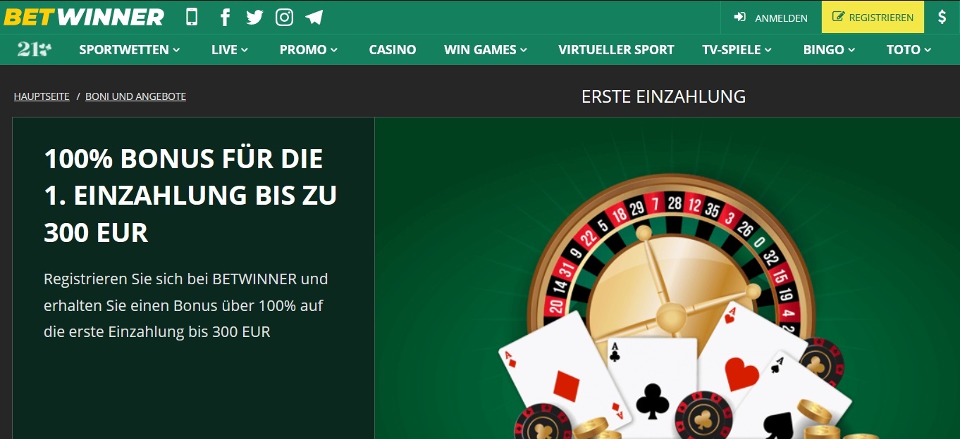Betwinner Casino Bonus
