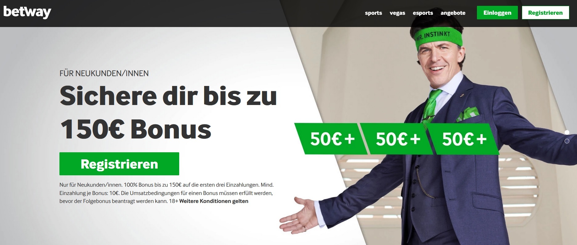 Betway Wettbonus Österreich