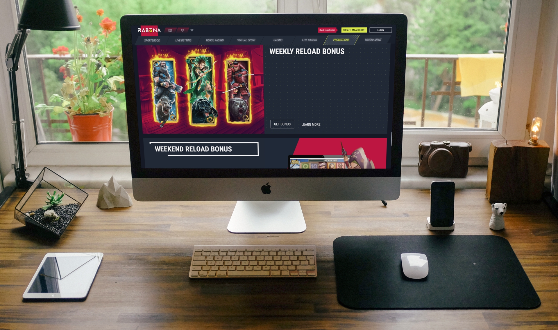 Rabona Casino Reload Bonus