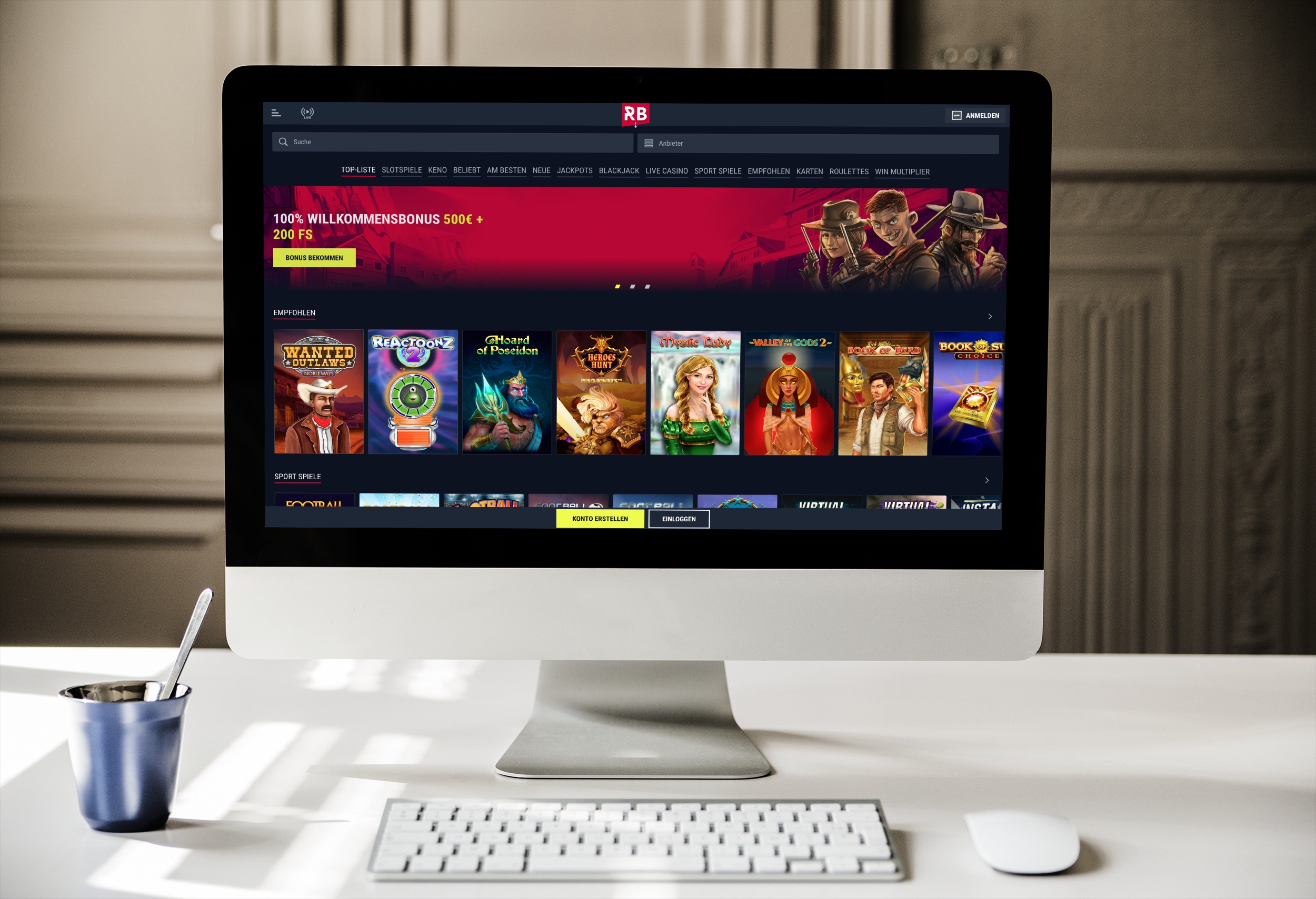 Rabona Casino Start Bonus