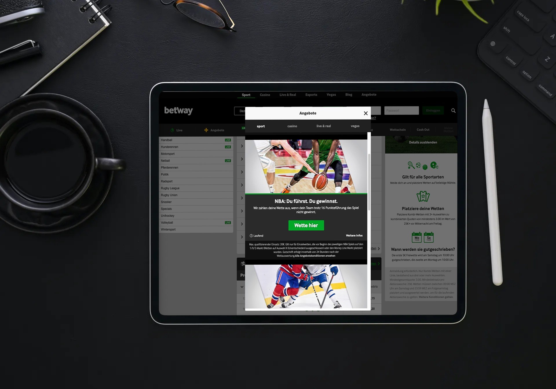 Betway risikofreie wetten