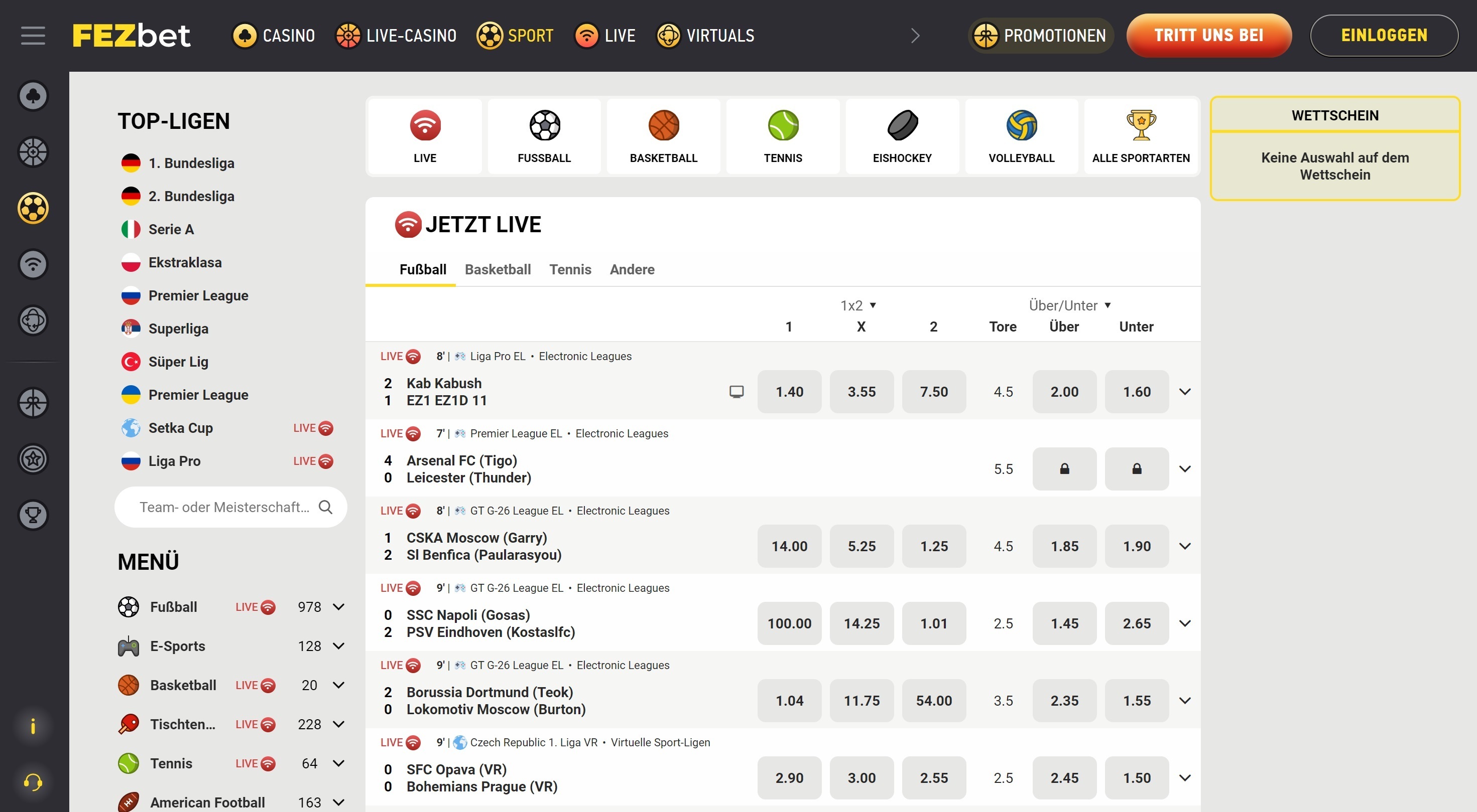 FEZbet Sportwetten
